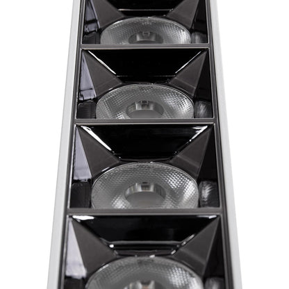 LUMINAR KLV-101-0334 Φωτιστικό Downlight Σποτ LED 20W 2800lm 36° AC 220-240V IP20 Φυσικό Λευκό 4500K - Osram SMD Chip & TÜV SÜD Driver - Λευκό Ματ - Μ19.5 x Π4.2 x Υ6.6