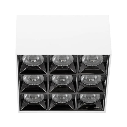 LUMINAR KLV-101-0342 LED Downlight Spotlight 30W 4200lm 36° AC 220-240V IP20 Natural White 4500K - Osram SMD Chip & TÜV SÜD Driver - Matte White - L12 x W12 x H6.6