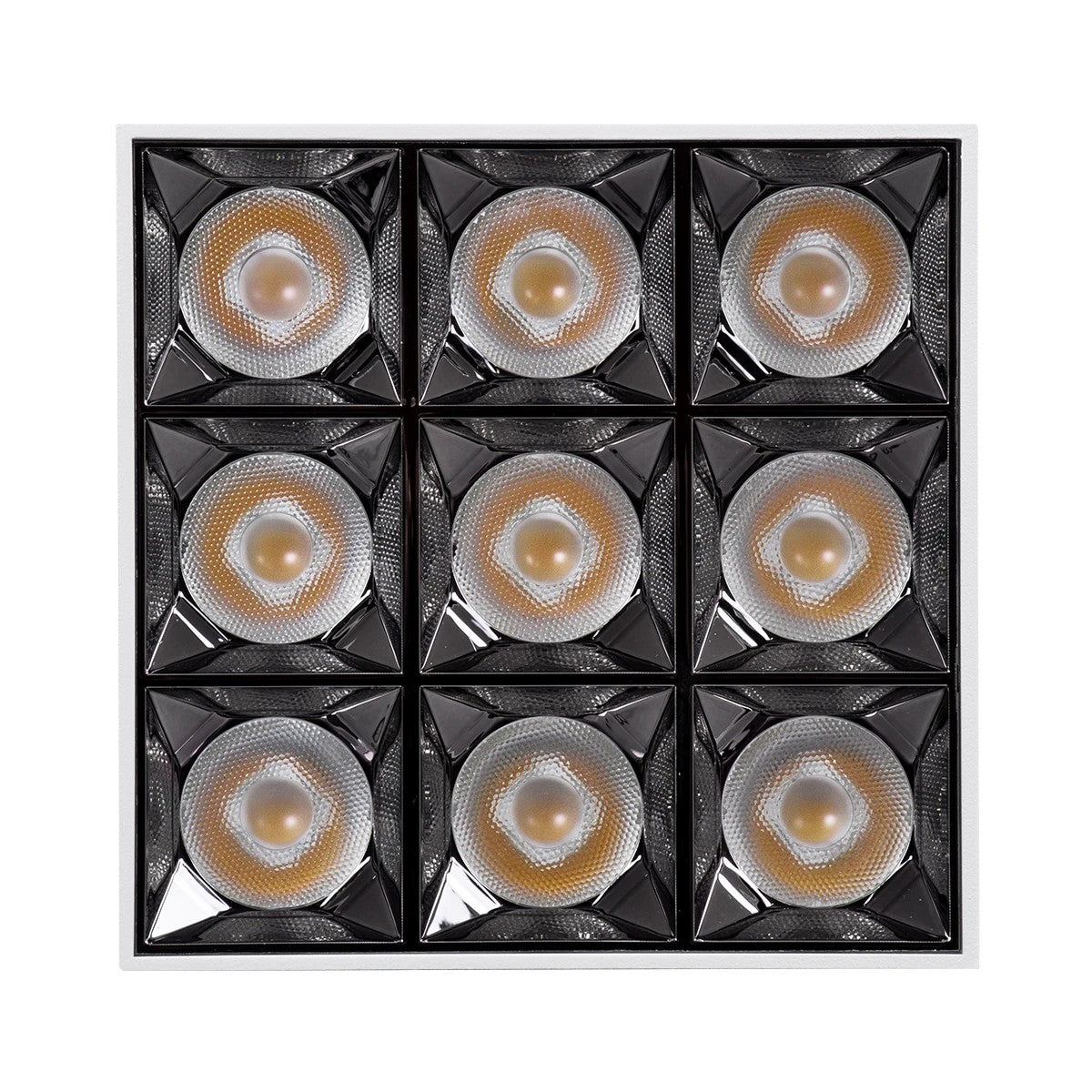 LUMINAR KLV-101-0342 LED Downlight Spotlight 30W 4200lm 36° AC 220-240V IP20 Natural White 4500K - Osram SMD Chip & TÜV SÜD Driver - Matte White - L12 x W12 x H6.6