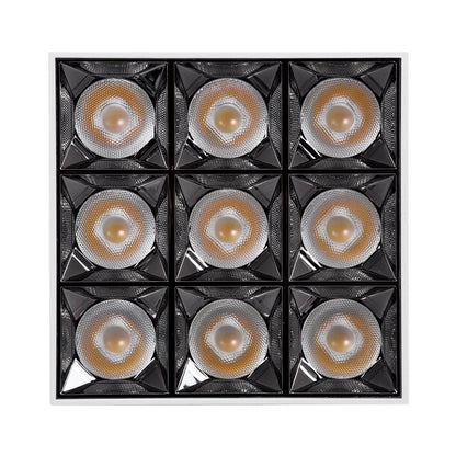 LUMINAR KLV-101-0342 LED Downlight Spotlight 30W 4200lm 36° AC 220-240V IP20 Natural White 4500K - Osram SMD Chip & TÜV SÜD Driver - Matte White - L12 x W12 x H6.6
