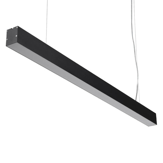 ORION KLV-101-0362 Κρεμαστό Γραμμικό Φωτιστικό Οροφής LED 72W 7200lm 120° AC 220-240V IP20 Ρυθμιζόμενο Λευκό CCT με Χειριστήριο από 2700K έως 6000K Dimmable - Lumileds SMD Chip - Μαύρο Ματ - Μ120 x Π5.5 x Υ7