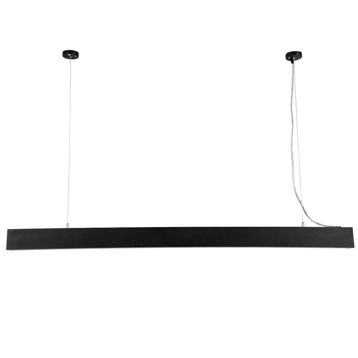 ORION KLV-101-0362 Dimmable Pendant Linear LED Ceiling Light 72W 7200lm 120° AC 220-240V IP20 Adjustable CCT White with Remote Control from 2700K to 6000K - Lumileds SMD Chip - Matt Black - L120 x W5.5 x H7