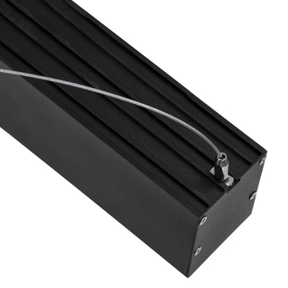 ORION KLV-101-0362 Dimmable Pendant Linear LED Ceiling Light 72W 7200lm 120° AC 220-240V IP20 Adjustable CCT White with Remote Control from 2700K to 6000K - Lumileds SMD Chip - Matt Black - L120 x W5.5 x H7