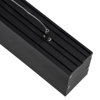 ORION KLV-101-0362 Dimmable Pendant Linear LED Ceiling Light 72W 7200lm 120° AC 220-240V IP20 Adjustable CCT White with Remote Control from 2700K to 6000K - Lumileds SMD Chip - Matt Black - L120 x W5.5 x H7