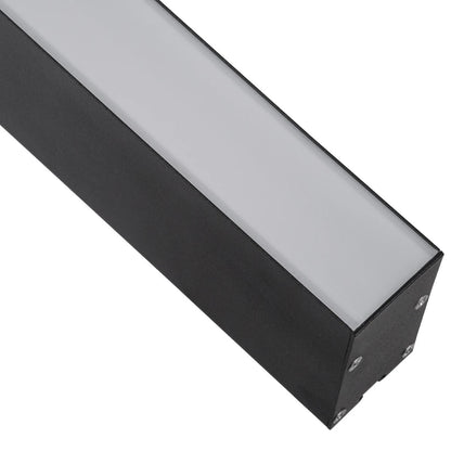 ORION KLV-101-0362 Dimmable Pendant Linear LED Ceiling Light 72W 7200lm 120° AC 220-240V IP20 Adjustable CCT White with Remote Control from 2700K to 6000K - Lumileds SMD Chip - Matt Black - L120 x W5.5 x H7