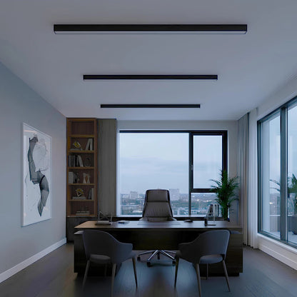 ORION KLV-101-0362-V2 Linear LED Ceiling Light 72W 7200lm 120° AC 220-240V IP20 Tunable White CCT with Remote Control from 2700K to 6000K Dimmable - Lumileds SMD Chip - Matt Black - L120 x W5.5 x H7