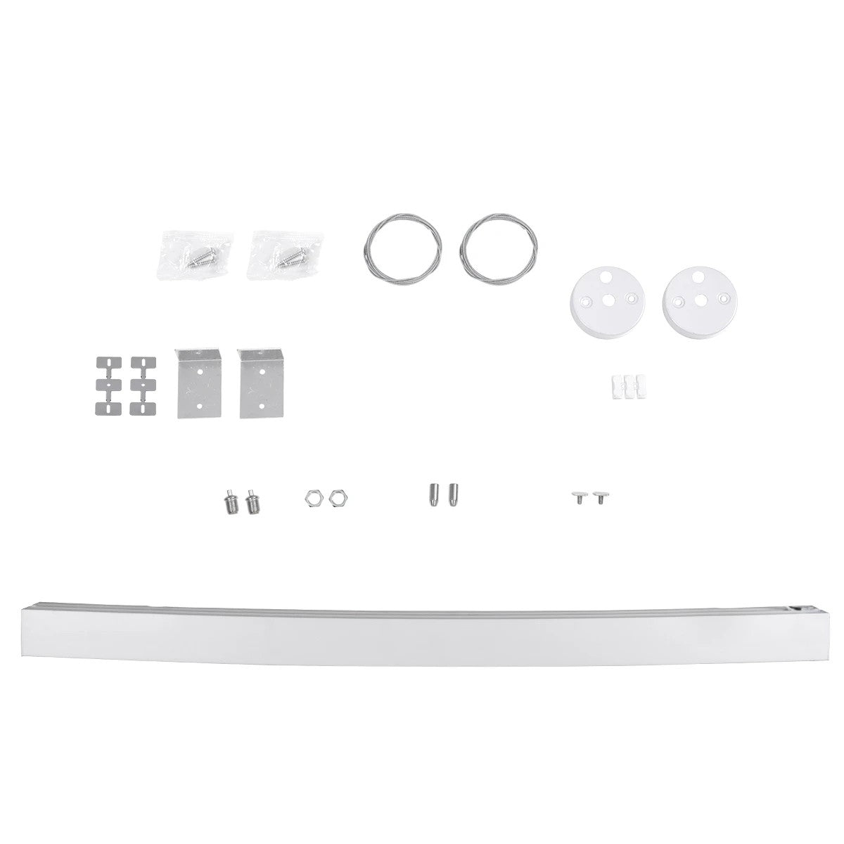 ORION KLV-101-0363 Pendant Linear LED Ceiling Light 72W 7200lm 120° AC 220-240V IP20 Adjustable White CCT with Remote Control from 2700K to 6000K Dimmable - Lumileds SMD Chip - Matt White - L120 x W5 x H7.5