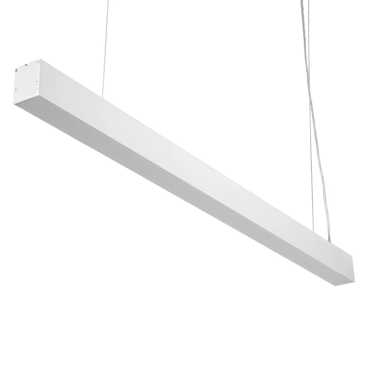 ORION KLV-101-0363 Pendant Linear LED Ceiling Light 72W 7200lm 120° AC 220-240V IP20 Adjustable White CCT with Remote Control from 2700K to 6000K Dimmable - Lumileds SMD Chip - Matt White - L120 x W5 x H7.5