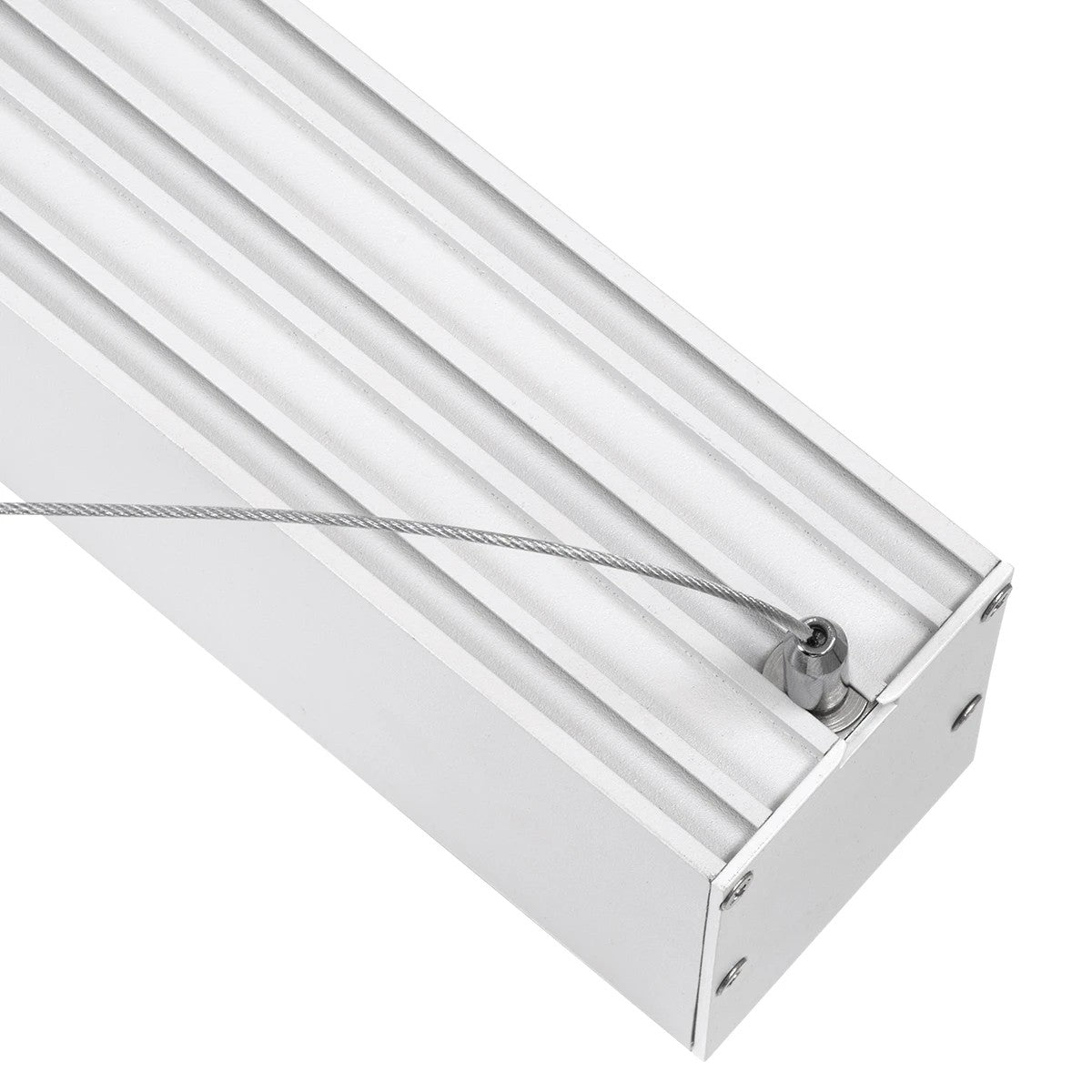 ORION KLV-101-0363 Pendant Linear LED Ceiling Light 72W 7200lm 120° AC 220-240V IP20 Adjustable White CCT with Remote Control from 2700K to 6000K Dimmable - Lumileds SMD Chip - Matt White - L120 x W5 x H7.5
