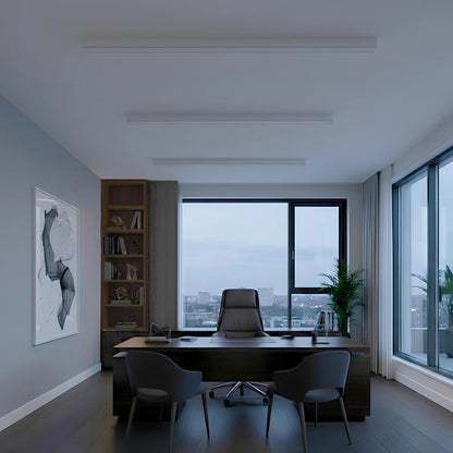 ORION KLV-101-0363-V2 Linear LED Ceiling Light 72W 7200lm 120° AC 220-240V IP20 Adjustable White CCT with Remote Control from 2700K to 6000K Dimmable - Lumileds SMD Chip - Matte White - L120 x W5 x H7.5