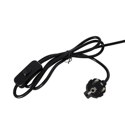 URANUS KLV-101-0371 Επιτραπέζιο Φωτιστικό Πορτατίφ για 2 Λάμπες με Ντουί E27 AC 220-240V IP20 - Μαύρο Ματ - Μ35 x Π35 x Υ54
