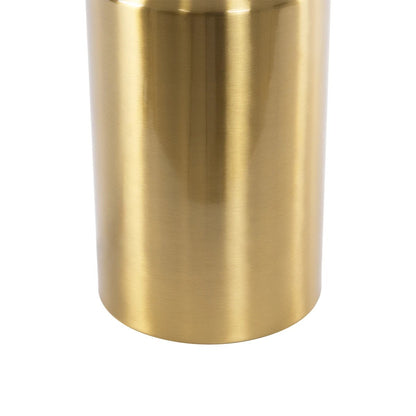 URANUS KLV-101-0372 Επιτραπέζιο Φωτιστικό Πορτατίφ για 2 Λάμπες με Ντουί E27 AC 220-240V IP20 - Χρυσό Πλατίνα - Μ35 x Π35 x Υ54