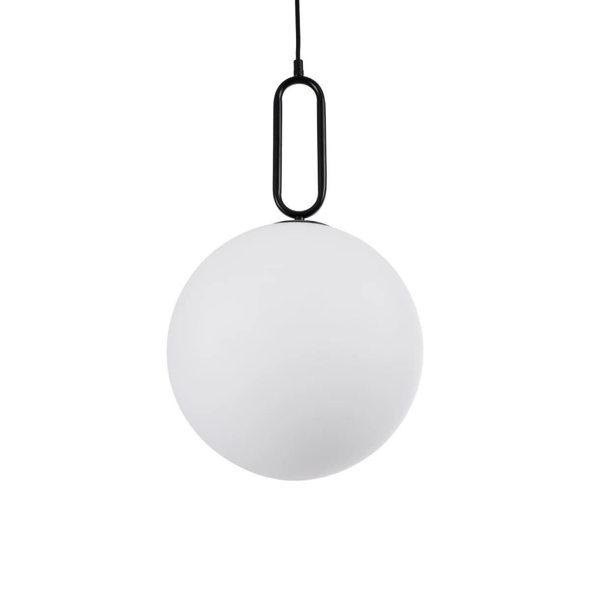 BELLISSIMO KLV-101-0374 Κρεμαστό Φωτιστικό Οροφής για Λάμπα με Ντουί E27 AC 220-240V IP20 - Μαύρο Ματ & Λευκό - Μ30 x Π30 x Υ52