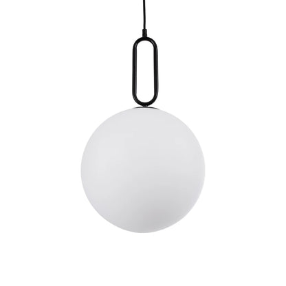 BELLISSIMO KLV-101-0374 Κρεμαστό Φωτιστικό Οροφής για Λάμπα με Ντουί E27 AC 220-240V IP20 - Μαύρο Ματ & Λευκό - Μ30 x Π30 x Υ52