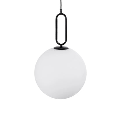 BELLISSIMO KLV-101-0374 Κρεμαστό Φωτιστικό Οροφής για Λάμπα με Ντουί E27 AC 220-240V IP20 - Μαύρο Ματ & Λευκό - Μ30 x Π30 x Υ52
