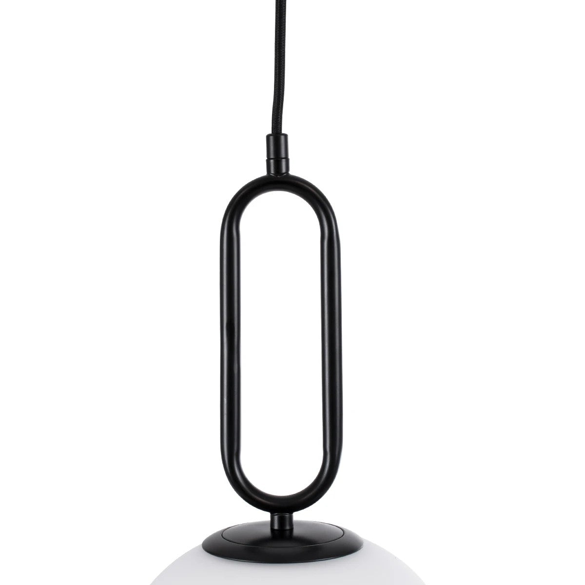 BELLISSIMO KLV-101-0374 Κρεμαστό Φωτιστικό Οροφής για Λάμπα με Ντουί E27 AC 220-240V IP20 - Μαύρο Ματ & Λευκό - Μ30 x Π30 x Υ52