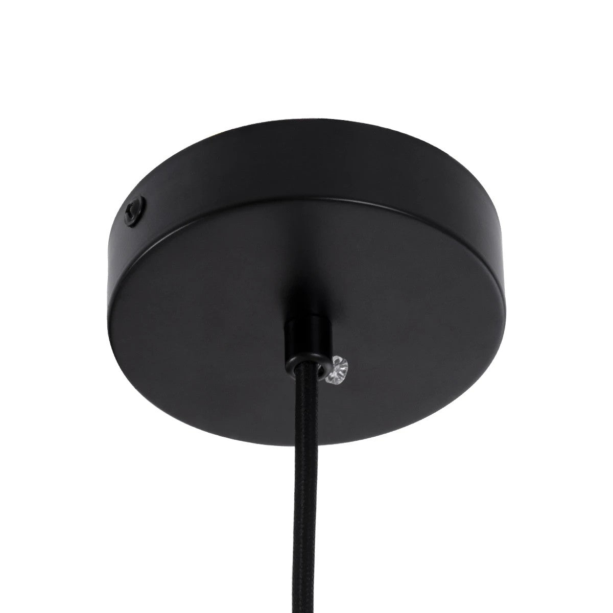 BELLISSIMO KLV-101-0374 Κρεμαστό Φωτιστικό Οροφής για Λάμπα με Ντουί E27 AC 220-240V IP20 - Μαύρο Ματ & Λευκό - Μ30 x Π30 x Υ52