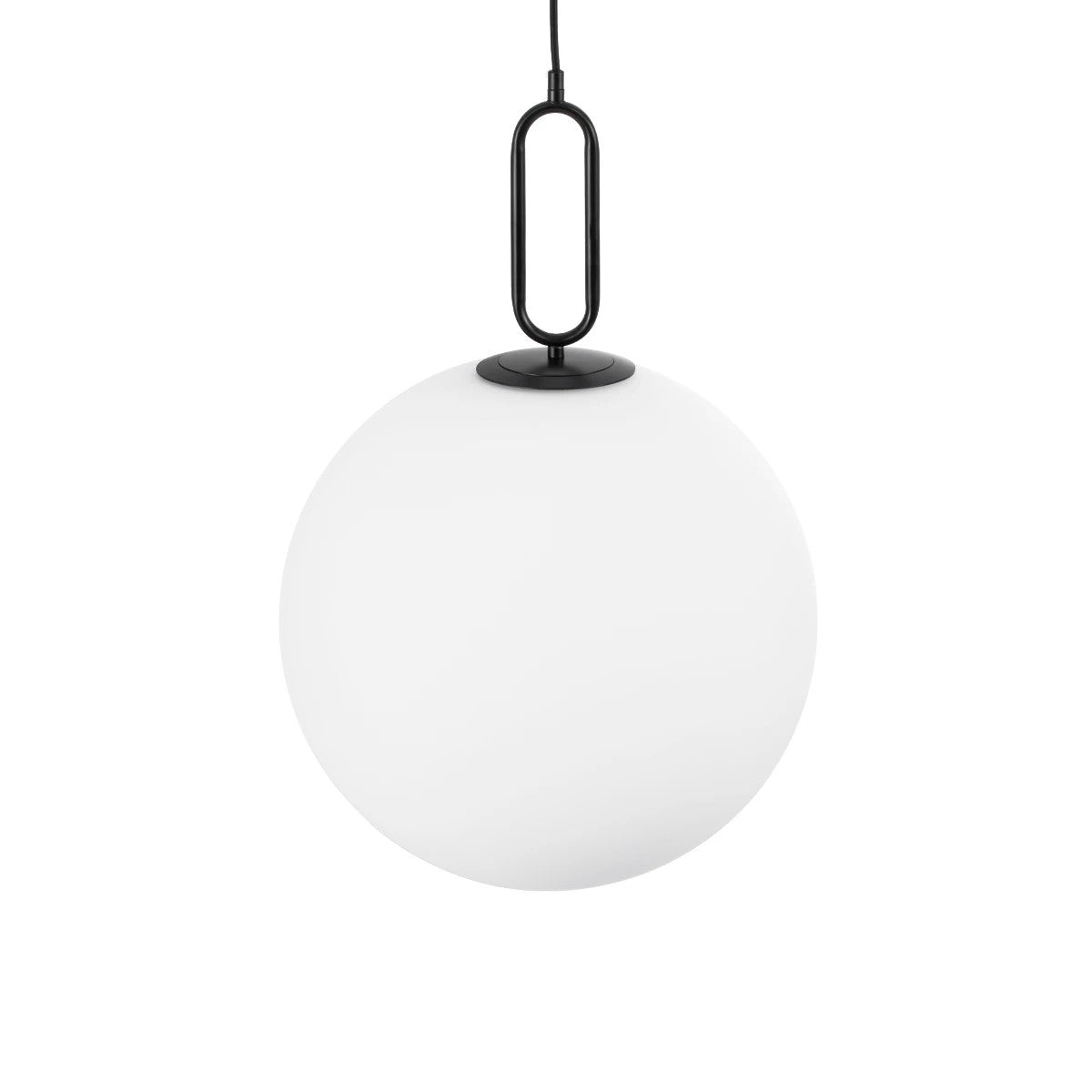BELLISSIMO KLV-101-0375 Κρεμαστό Φωτιστικό Οροφής για Λάμπα με Ντουί E27 AC 220-240V IP20 - Μαύρο Ματ & Λευκό - Μ40 x Π40 x Υ62
