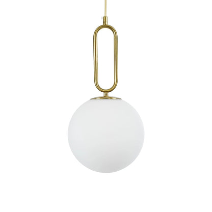 BELLISSIMO KLV-101-0376 Κρεμαστό Φωτιστικό Οροφής για Λάμπα με Ντουί E27 AC 220-240V IP20 - Χρυσό Βούρτσας Πλατίνα & Λευκό - Μ20 x Π20 x Υ42