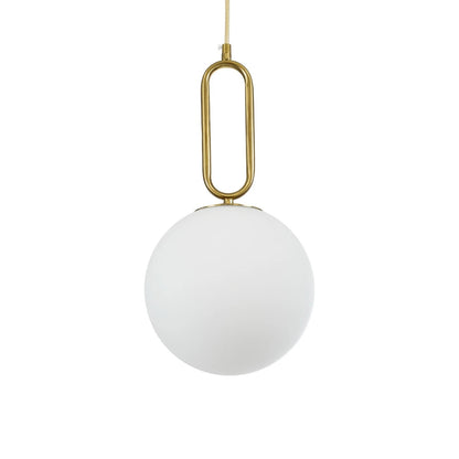 BELLISSIMO KLV-101-0376 Κρεμαστό Φωτιστικό Οροφής για Λάμπα με Ντουί E27 AC 220-240V IP20 - Χρυσό Βούρτσας Πλατίνα & Λευκό - Μ20 x Π20 x Υ42