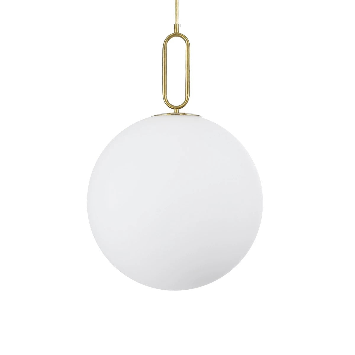 BELLISSIMO KLV-101-0378 Κρεμαστό Φωτιστικό Οροφής για Λάμπα με Ντουί E27 AC 220-240V IP20 - Χρυσό Βούρτσας Πλατίνα & Λευκό - Μ40 x Π40 x Υ62