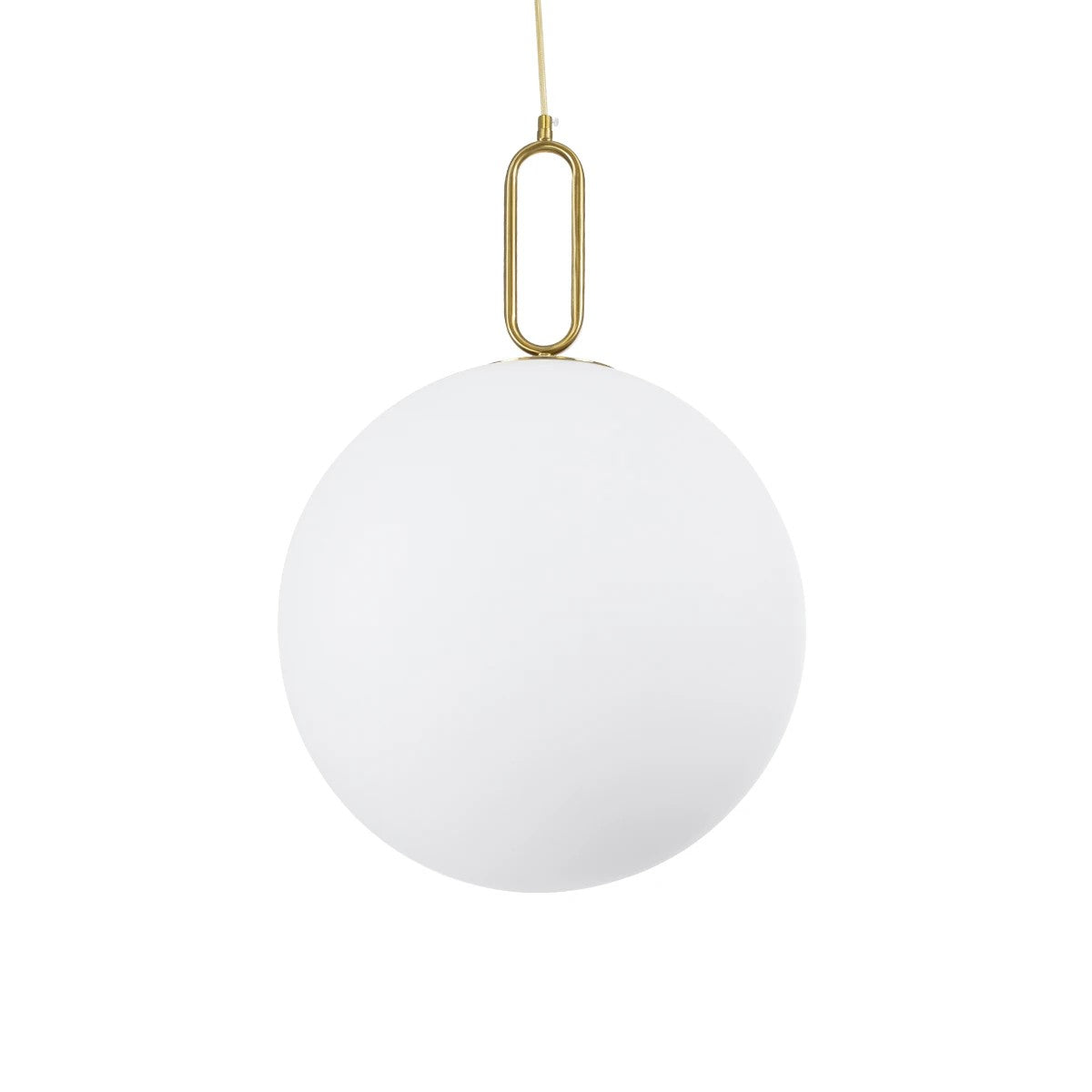 BELLISSIMO KLV-101-0378 Κρεμαστό Φωτιστικό Οροφής για Λάμπα με Ντουί E27 AC 220-240V IP20 - Χρυσό Βούρτσας Πλατίνα & Λευκό - Μ40 x Π40 x Υ62