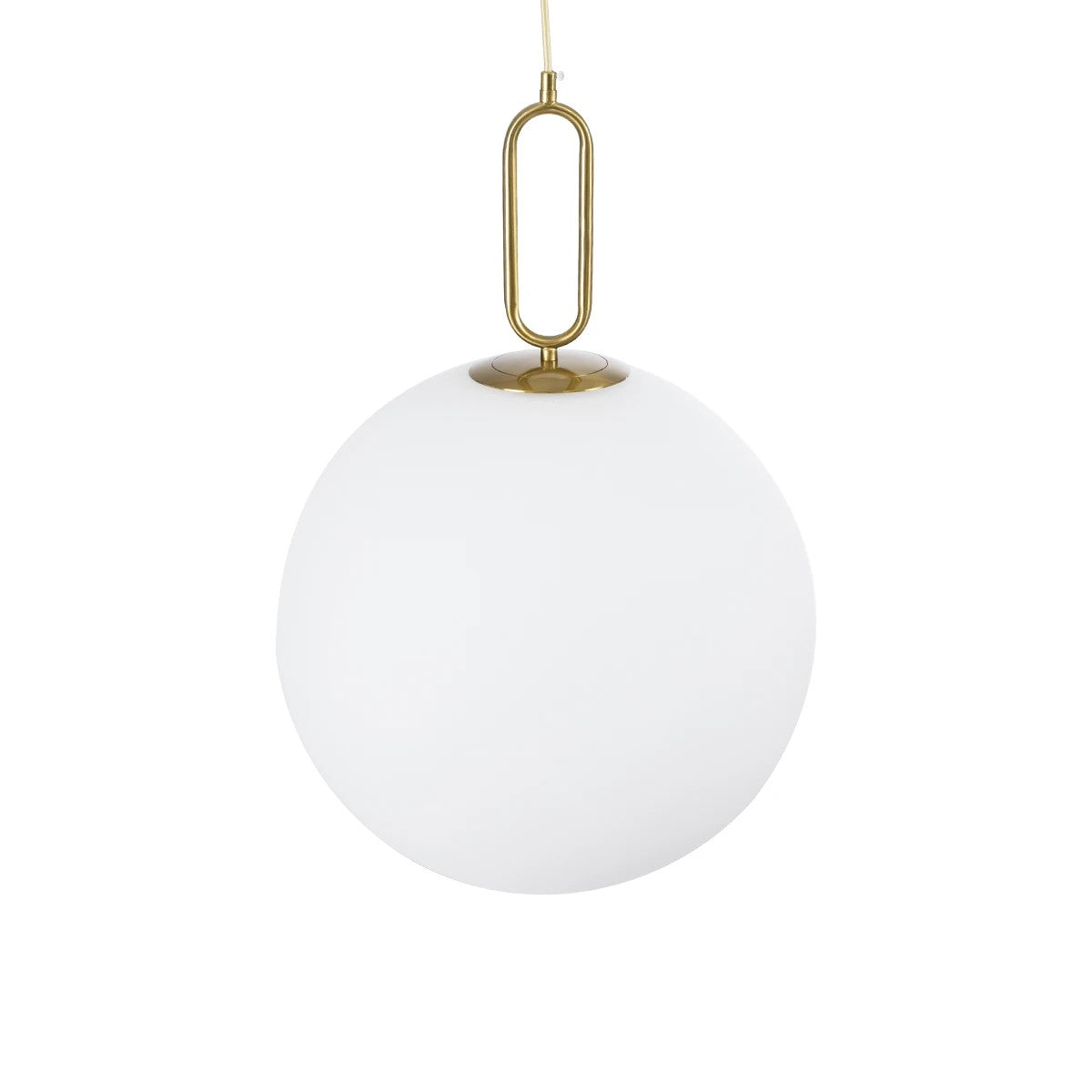BELLISSIMO KLV-101-0378 Κρεμαστό Φωτιστικό Οροφής για Λάμπα με Ντουί E27 AC 220-240V IP20 - Χρυσό Βούρτσας Πλατίνα & Λευκό - Μ40 x Π40 x Υ62