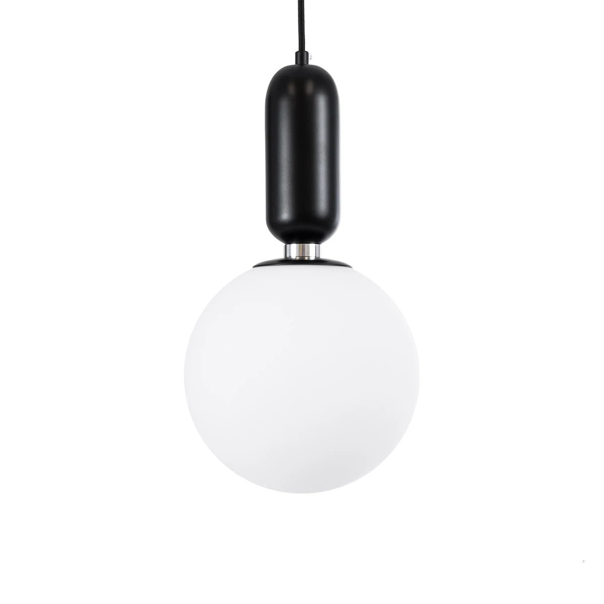 ESTETICO KLV-101-0379 Κρεμαστό Φωτιστικό Οροφής για Λάμπα με Ντουί E27 AC 220-240V IP20 - Μαύρο Ματ & Λευκό - Μ20 x Π20 x Υ38