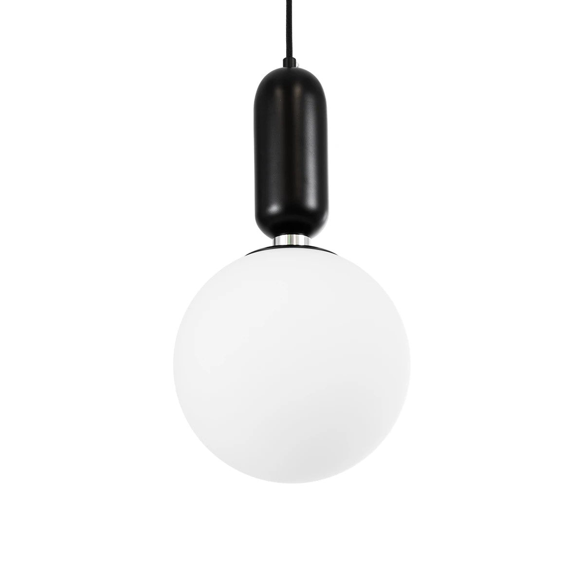 ESTETICO KLV-101-0379 Κρεμαστό Φωτιστικό Οροφής για Λάμπα με Ντουί E27 AC 220-240V IP20 - Μαύρο Ματ & Λευκό - Μ20 x Π20 x Υ38
