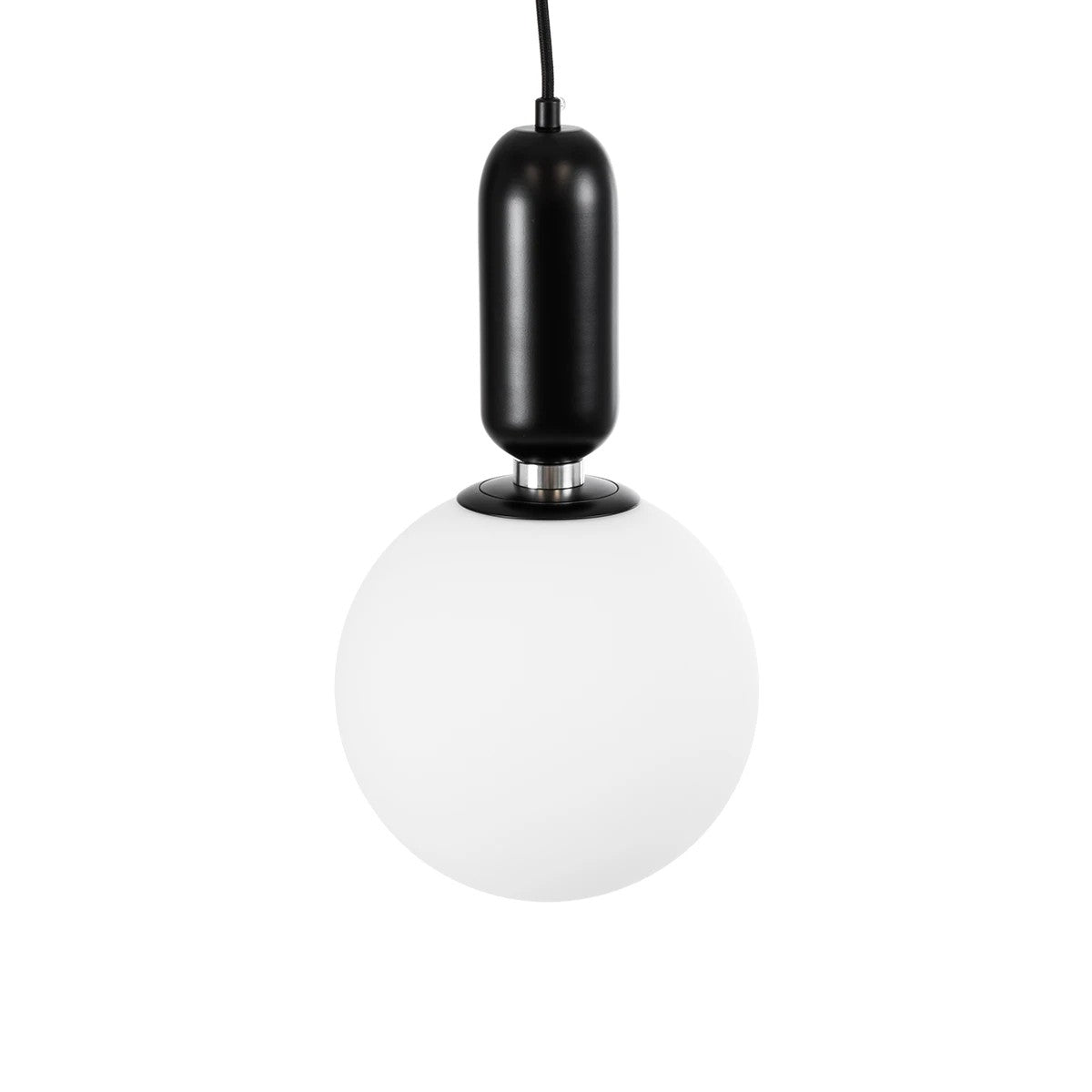 ESTETICO KLV-101-0379 Κρεμαστό Φωτιστικό Οροφής για Λάμπα με Ντουί E27 AC 220-240V IP20 - Μαύρο Ματ & Λευκό - Μ20 x Π20 x Υ38