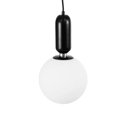 ESTETICO KLV-101-0379 Κρεμαστό Φωτιστικό Οροφής για Λάμπα με Ντουί E27 AC 220-240V IP20 - Μαύρο Ματ & Λευκό - Μ20 x Π20 x Υ38
