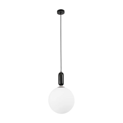 ESTETICO KLV-101-0380 Κρεμαστό Φωτιστικό Οροφής για Λάμπα με Ντουί E27 AC 220-240V IP20 - Μαύρο Ματ & Λευκό - Μ30 x Π30 x Υ48
