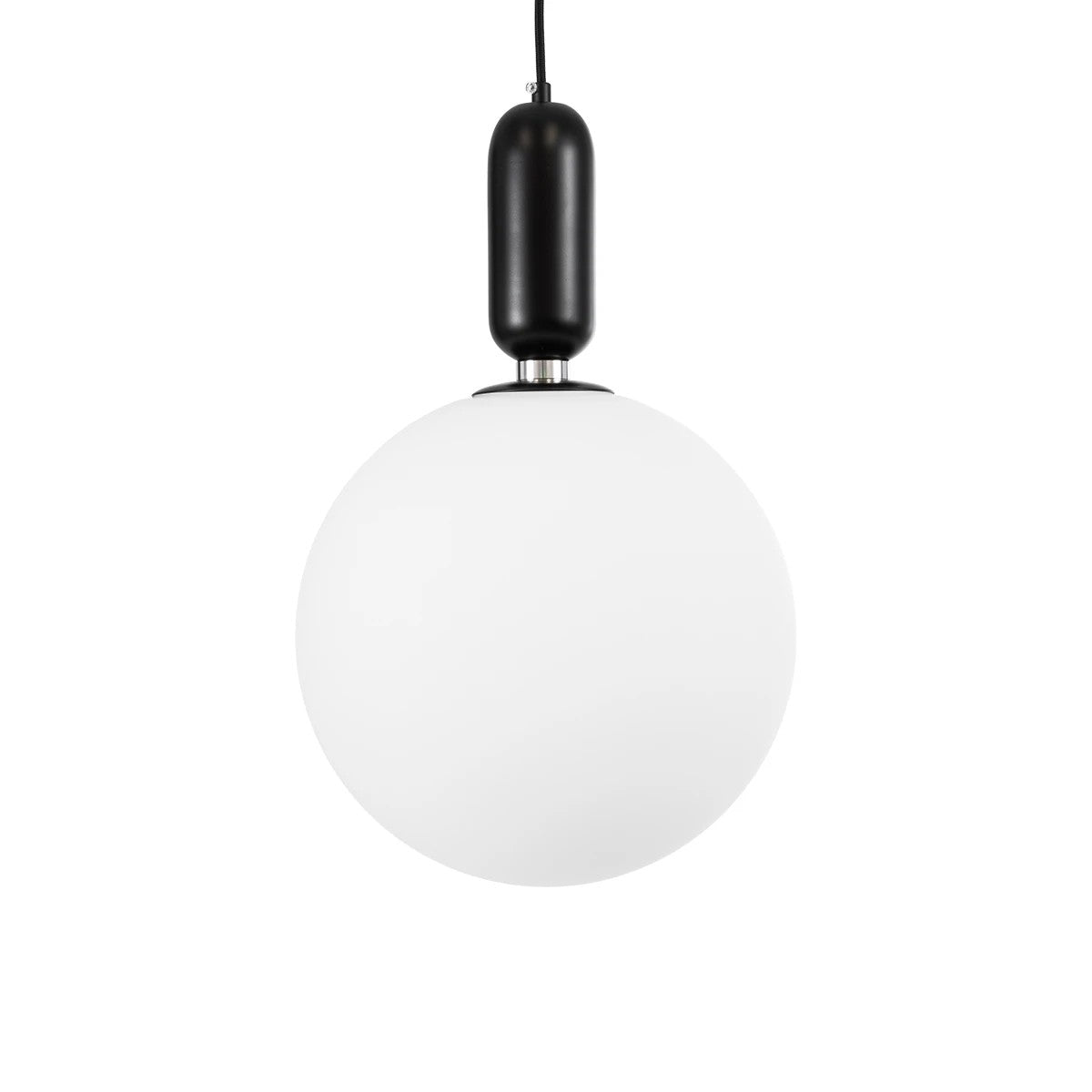 ESTETICO KLV-101-0380 Κρεμαστό Φωτιστικό Οροφής για Λάμπα με Ντουί E27 AC 220-240V IP20 - Μαύρο Ματ & Λευκό - Μ30 x Π30 x Υ48