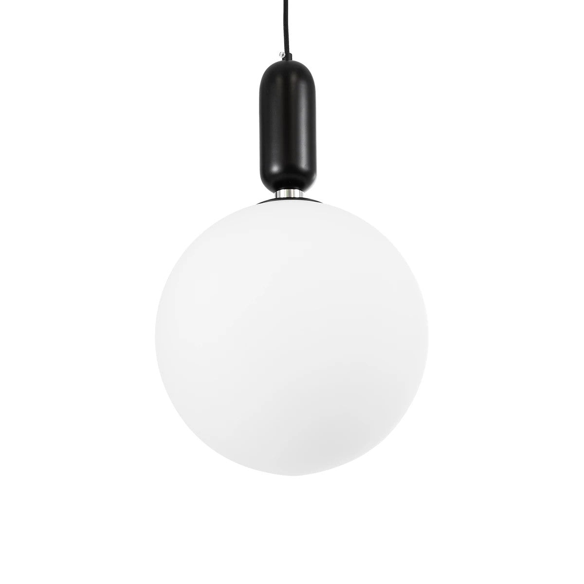 ESTETICO KLV-101-0380 Κρεμαστό Φωτιστικό Οροφής για Λάμπα με Ντουί E27 AC 220-240V IP20 - Μαύρο Ματ & Λευκό - Μ30 x Π30 x Υ48