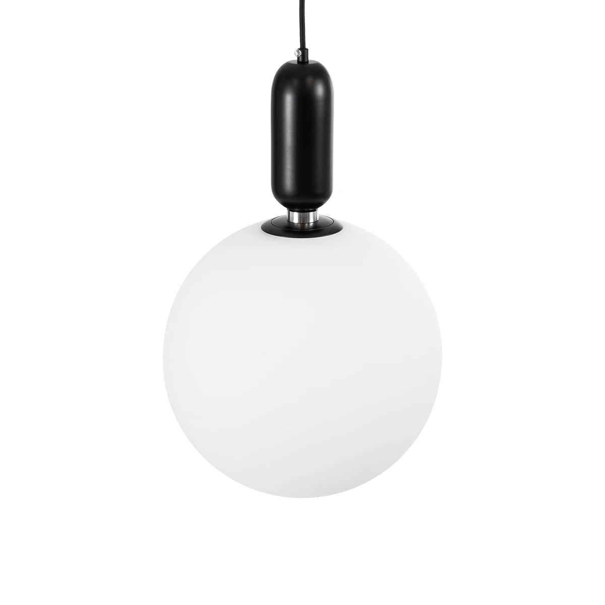ESTETICO KLV-101-0380 Κρεμαστό Φωτιστικό Οροφής για Λάμπα με Ντουί E27 AC 220-240V IP20 - Μαύρο Ματ & Λευκό - Μ30 x Π30 x Υ48