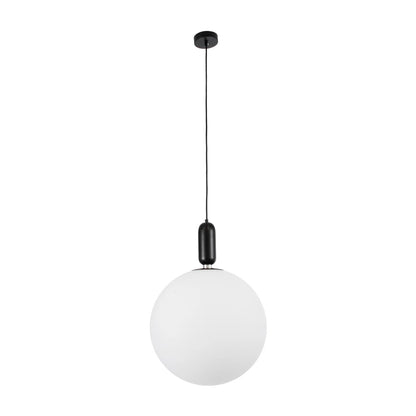 ESTETICO KLV-101-0381 Κρεμαστό Φωτιστικό Οροφής για Λάμπα με Ντουί E27 AC 220-240V IP20 - Μαύρο Ματ & Λευκό - Μ40 x Π40 x Υ58