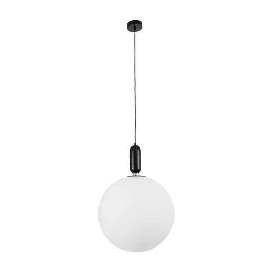 ESTETICO KLV-101-0381 Κρεμαστό Φωτιστικό Οροφής για Λάμπα με Ντουί E27 AC 220-240V IP20 - Μαύρο Ματ & Λευκό - Μ40 x Π40 x Υ58