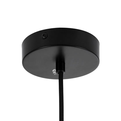 ESTETICO KLV-101-0381 Κρεμαστό Φωτιστικό Οροφής για Λάμπα με Ντουί E27 AC 220-240V IP20 - Μαύρο Ματ & Λευκό - Μ40 x Π40 x Υ58