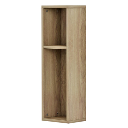 BONEN WALL-MOUNTED BEDSIDE TABLE MELAMINE IN NATURAL 20x15x65