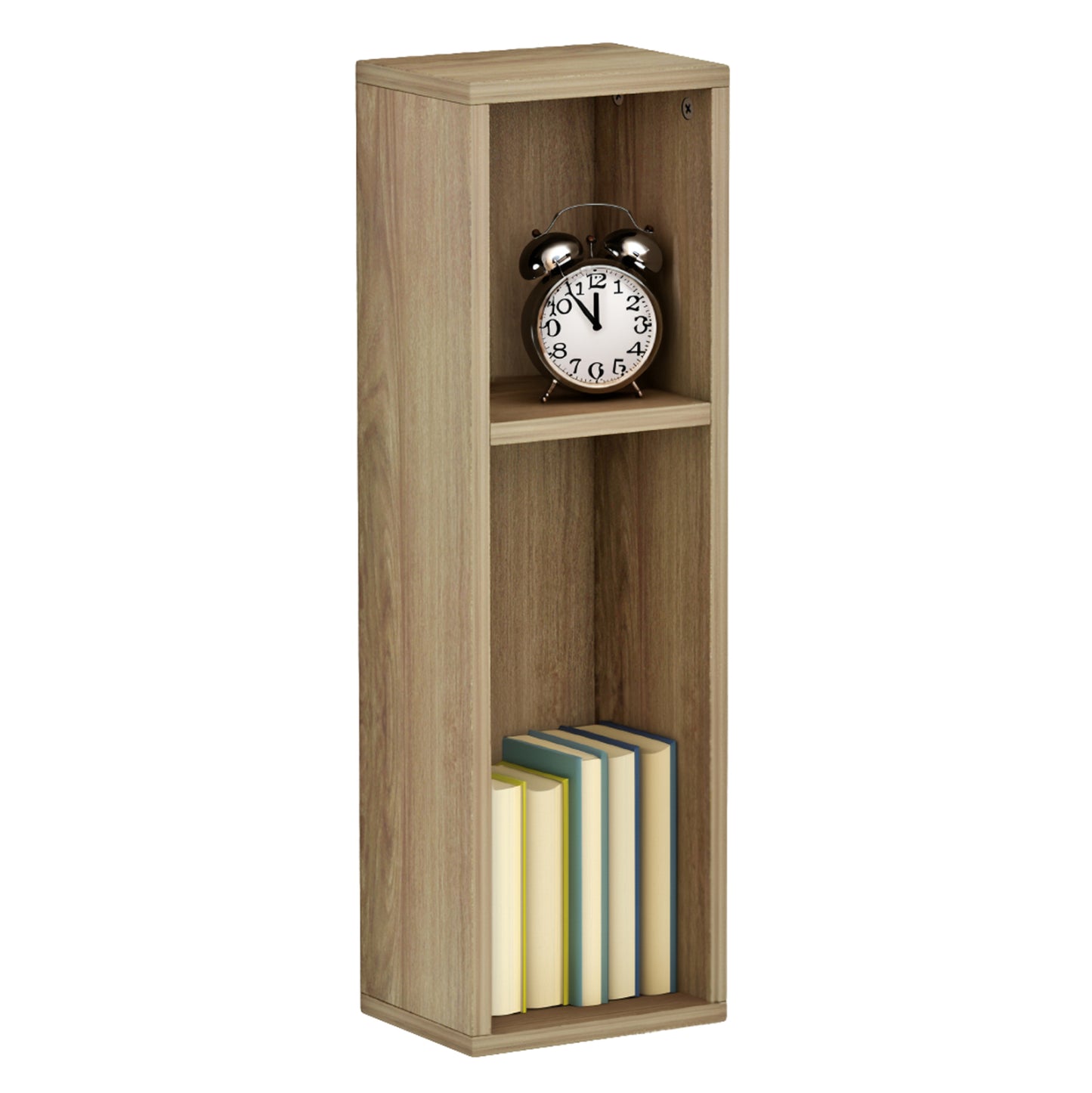 BONEN WALL-MOUNTED BEDSIDE TABLE MELAMINE IN NATURAL 20x15x65