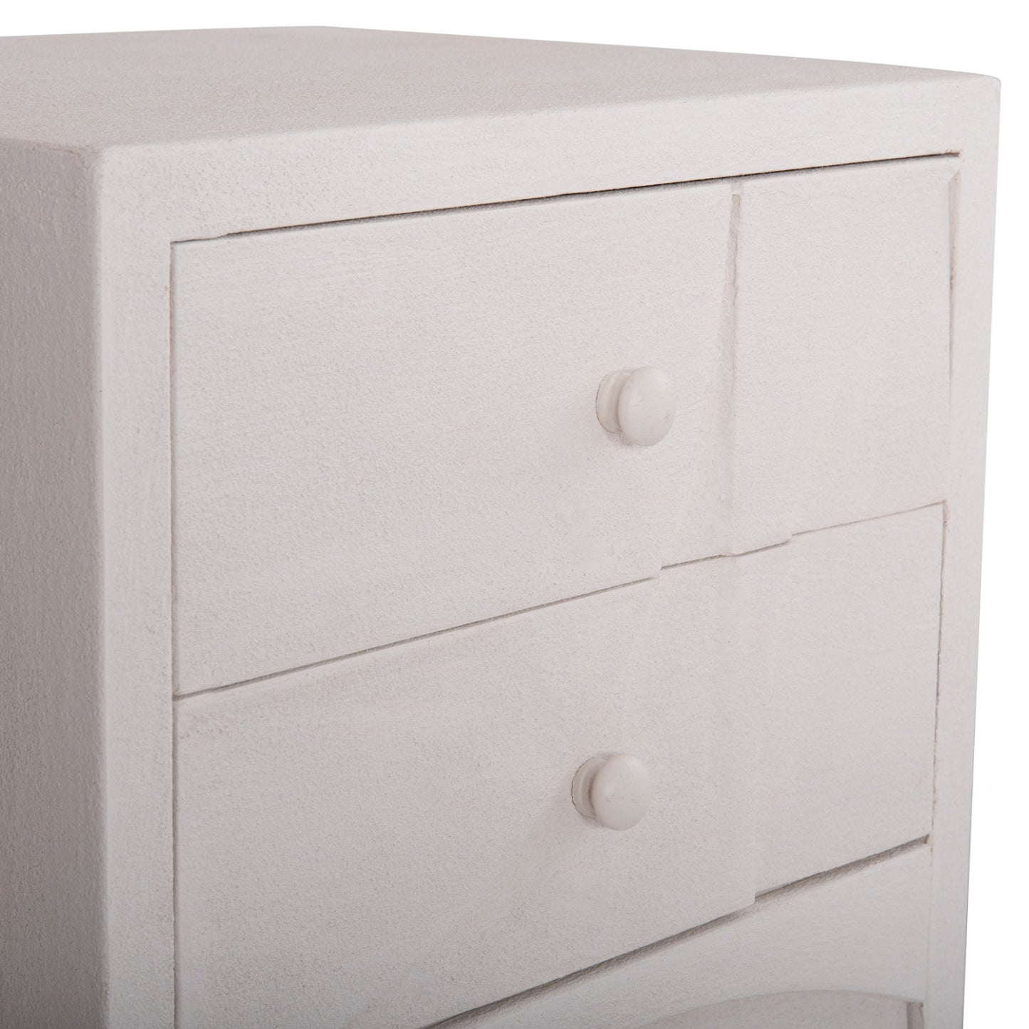 ΚΟΜΟΔΙΝΟ ΣΕΙΡΑ SANTORINI HM18047 MDF ΣΕ ΥΠΟΛΕΥΚΟ ΧΡΩΜΑ-3 ΣΥΡΤΑΡIA 48x38x55,5Υεκ.