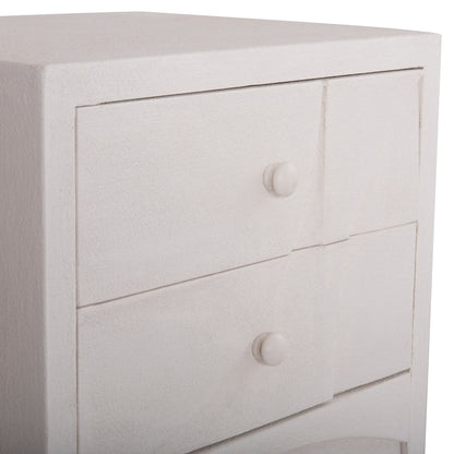ΚΟΜΟΔΙΝΟ ΣΕΙΡΑ SANTORINI HM18047 MDF ΣΕ ΥΠΟΛΕΥΚΟ ΧΡΩΜΑ-3 ΣΥΡΤΑΡIA 48x38x55,5Υεκ.