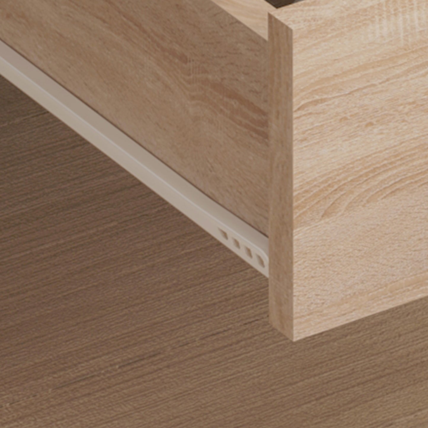 DINKL BEDSIDE TABLE MELAMINE 2 DRAWERS SONOMA 29.7x29.7x45