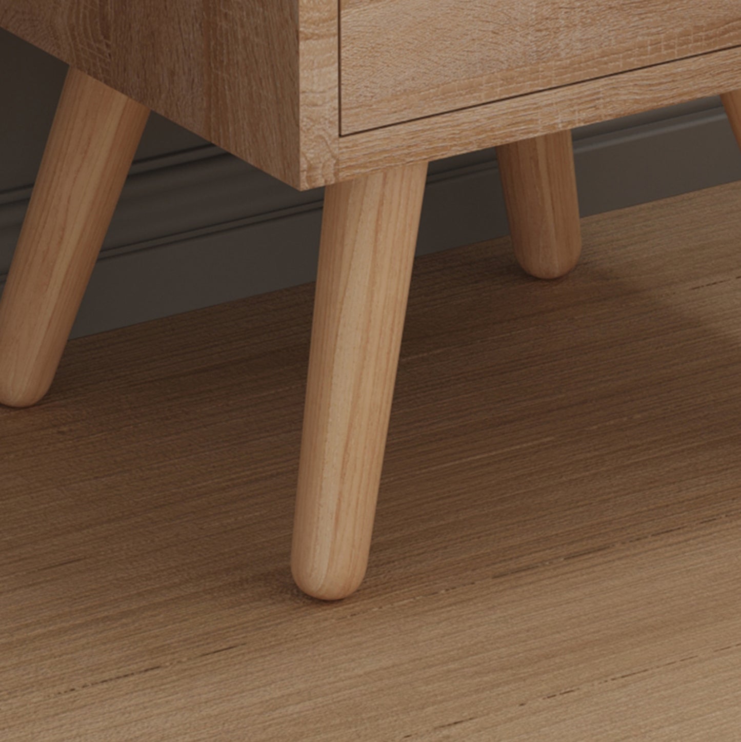DINKL BEDSIDE TABLE MELAMINE 2 DRAWERS SONOMA 29.7x29.7x45