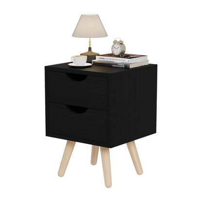 ΚΟΜΟΔΙΝΟ DINKL ΜΕΛΑΜΙΝΗ 2 ΣΥΡΤΑΡΙΑ WENGE 29,5x29,5x45