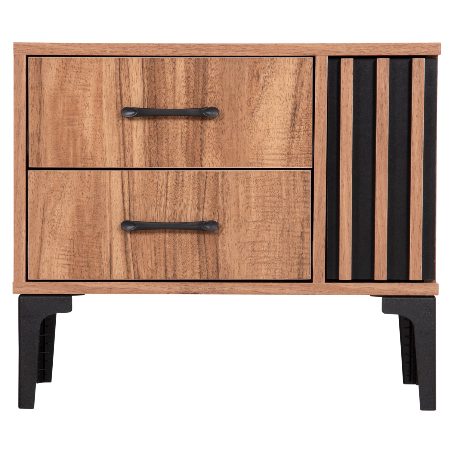 ΚΟΜΟΔΙΝΟ HARRY ΜΕΛΑΜΙΝΗ ΦΥΣΙΚΟ ΞΥΛΟΥ ΜΑΥΡΟ 55x43x48