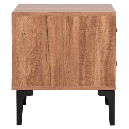 ΚΟΜΟΔΙΝΟ HARRY ΜΕΛΑΜΙΝΗ ΦΥΣΙΚΟ ΞΥΛΟΥ ΜΑΥΡΟ 55x43x48