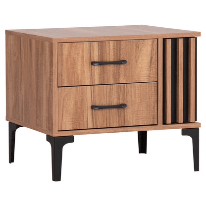 ΚΟΜΟΔΙΝΟ HARRY ΜΕΛΑΜΙΝΗ ΦΥΣΙΚΟ ΞΥΛΟΥ ΜΑΥΡΟ 55x43x48