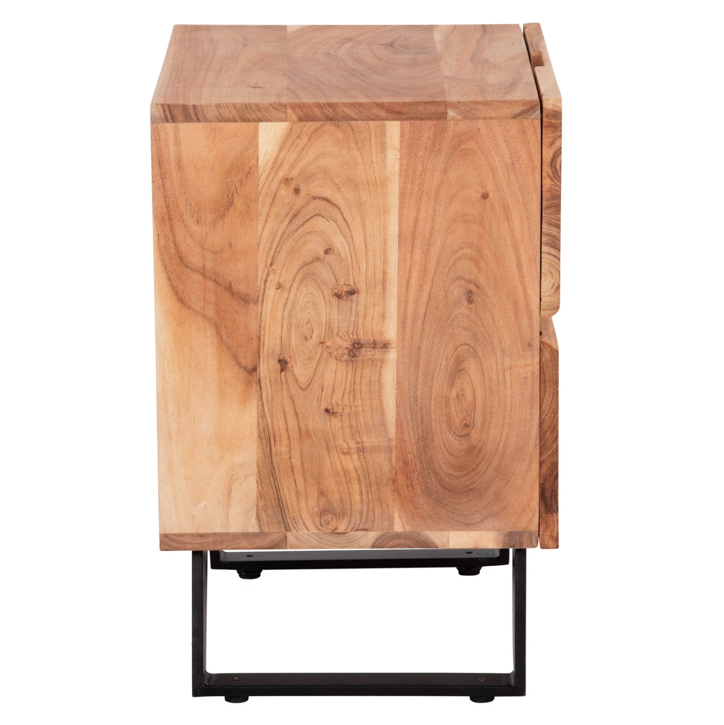 ALICIA BEDSIDE TABLE WITH 2 DRAWERS MADE OF SOLID ACACIA WOOD 45x35x56