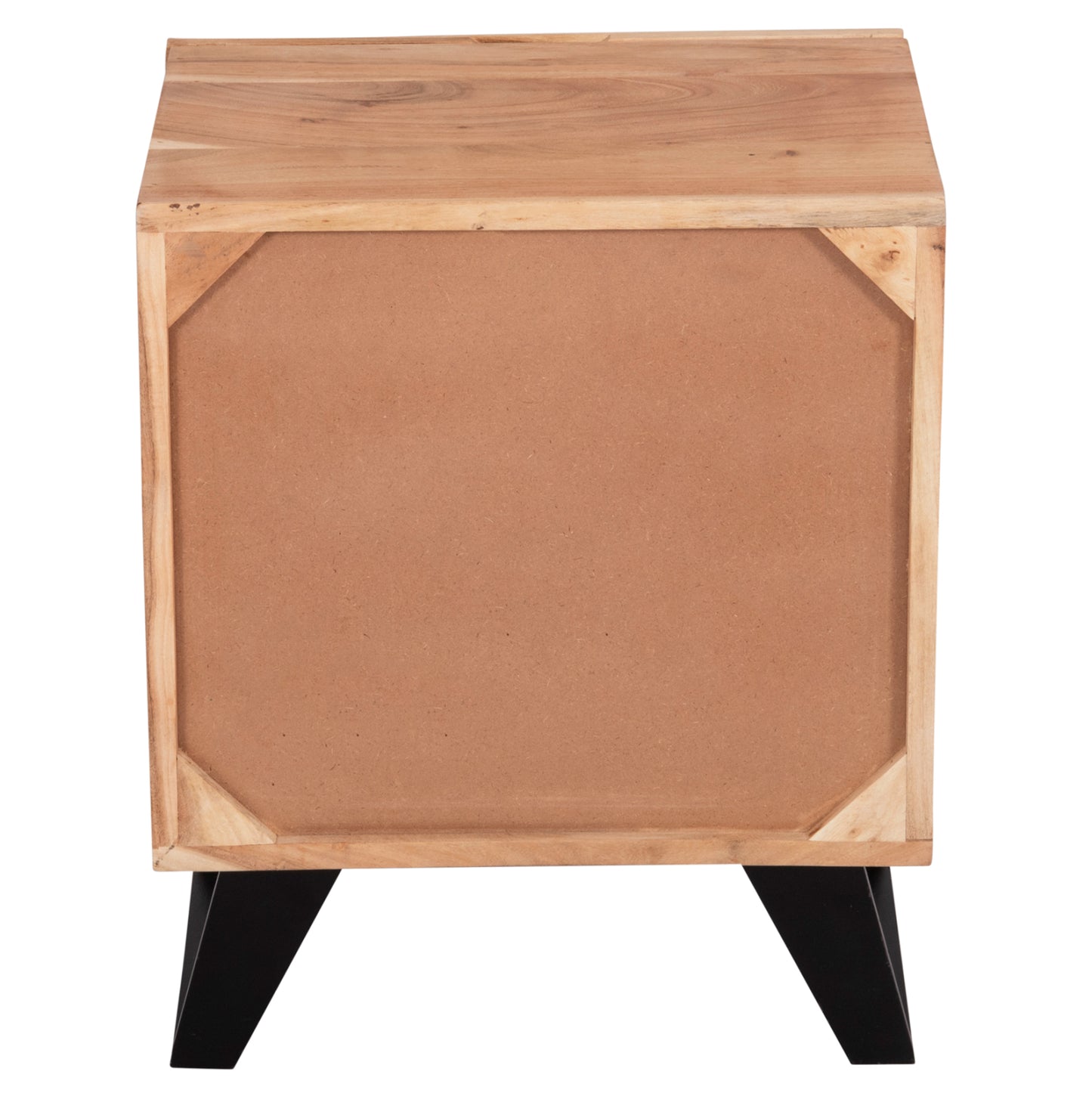 ALICIA BEDSIDE TABLE WITH 2 DRAWERS MADE OF SOLID ACACIA WOOD 45x35x56